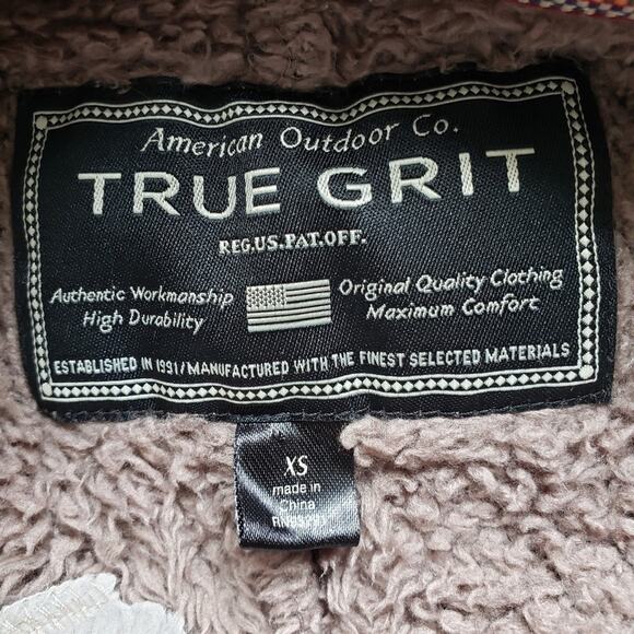 True Grit Sherpa Collared Soft Quarter Zip Front Pullover Long Sleeves Jacket - Picture 10 of 11